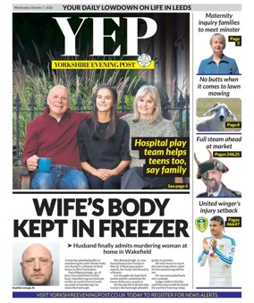 Cover of Yorkshire Evening Post