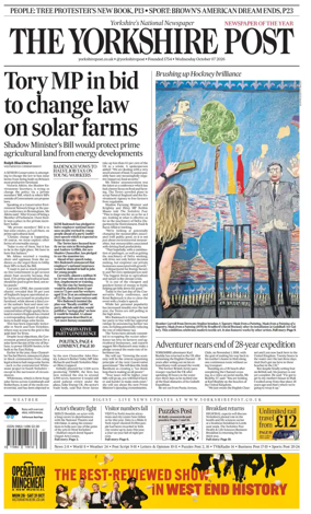 Cover of Yorkshire Post