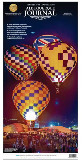 Cover of Albuquerque Journal