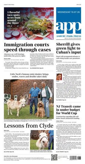 Cover of Asbury Park Press
