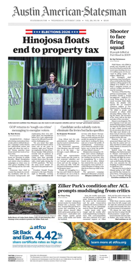 Cover of Austin American-Statesman