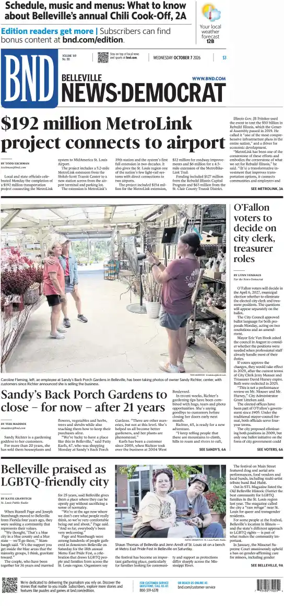 Cover of Belleville News-Democrat