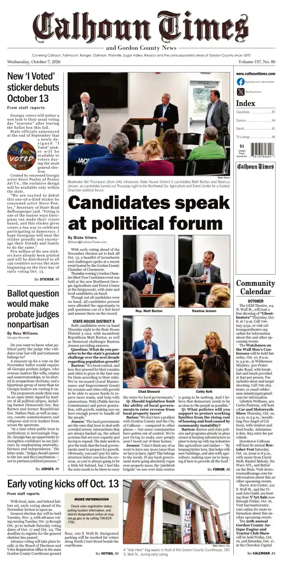 Cover of Calhoun Times