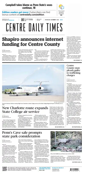 Cover of Centre Daily Times