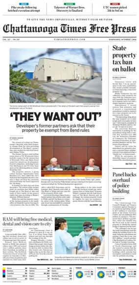 Cover of Chattanooga Times Free Press