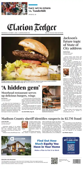 Cover of Clarion Ledger