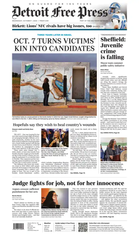 Cover of Detroit Free Press
