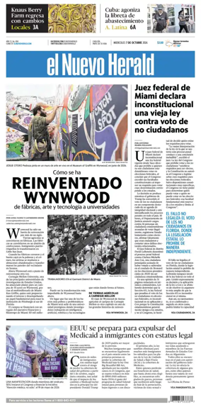 Cover of El Nuevo Herald