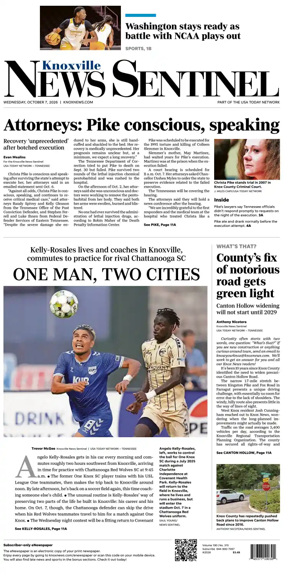 Cover of Knoxville News Sentinel