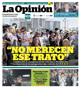Cover of La Opinion