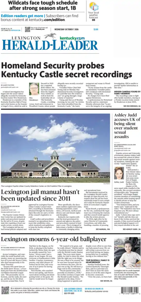 Cover of Lexington Herald-Leader