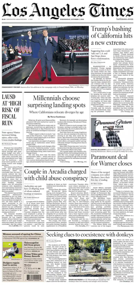 Cover of Los Angeles Times