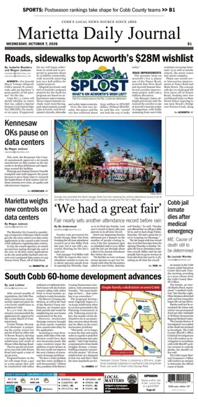 Cover of Marietta Daily Journal