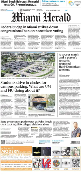 Cover of Miami Herald