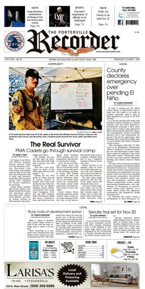Cover of Porterville Recorder