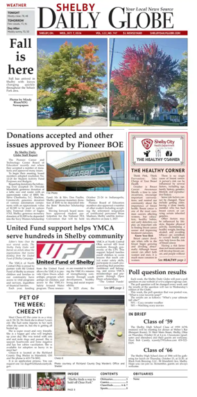 Cover of Shelby Daily Globe