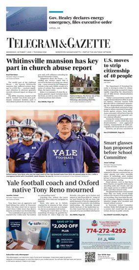 Cover of Telegram & Gazette