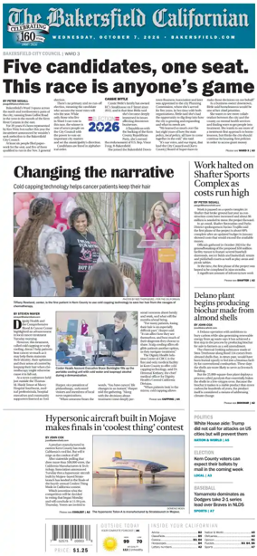 Cover of The Bakersfield Californian