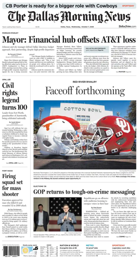 Cover of The Dallas Morning News