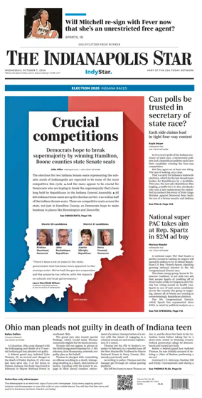 Cover of The Indianapolis Star