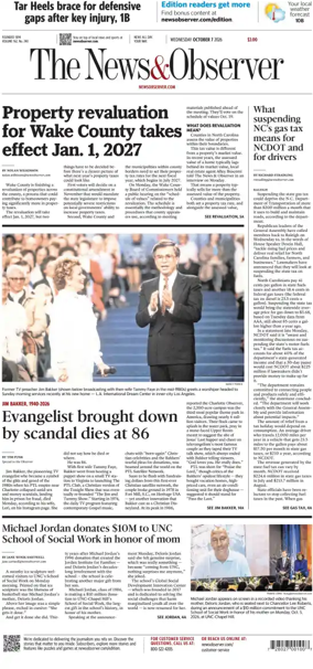 Cover of The News & Observer