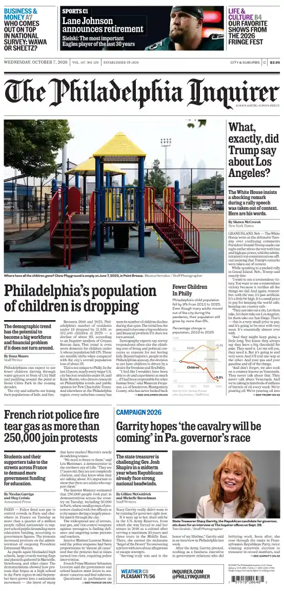 Cover of The Philadelphia Inquirer