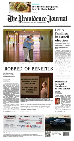 Cover of The Providence Journal