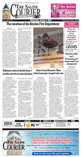 Cover of The Saline Courier