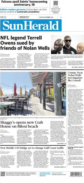 Cover of The Sun Herald