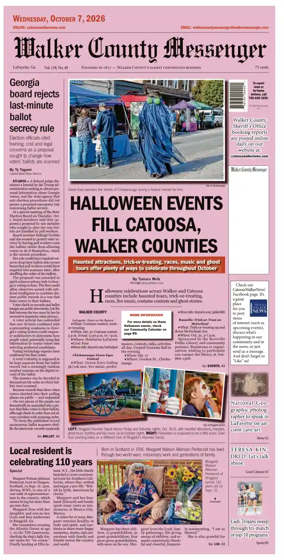 Cover of Walker County Messenger