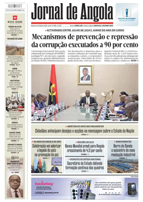 Cover of Jornal de Angola