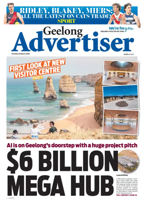 Cover of Geelong Advertiser