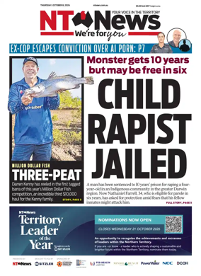 Cover of NT News