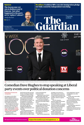 Cover of The Guardian Australia