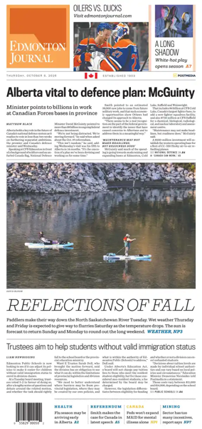 Cover of Edmonton Journal