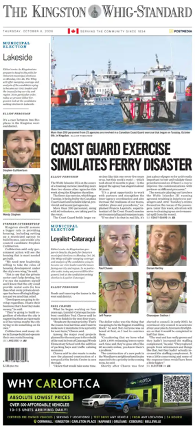 Cover of Kingston Whig-Standard