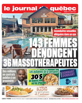 Cover of Le Journal de Quebec
