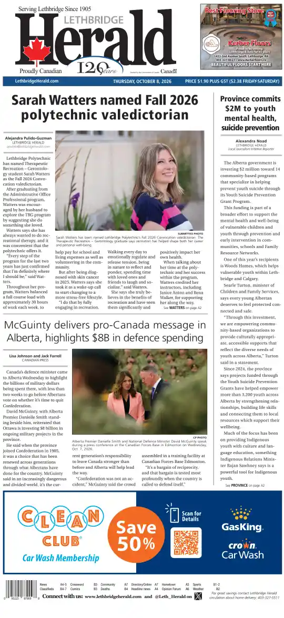 Cover of Lethbridge Herald