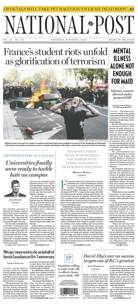Cover of National Post - (Latest Edition)