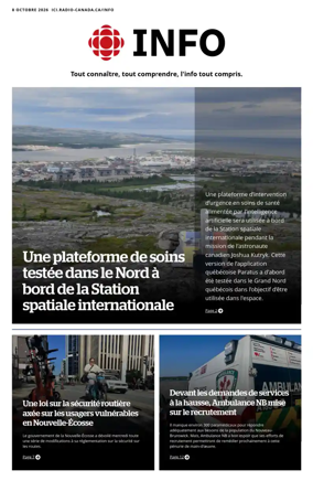 Cover of Radio-Canada Info