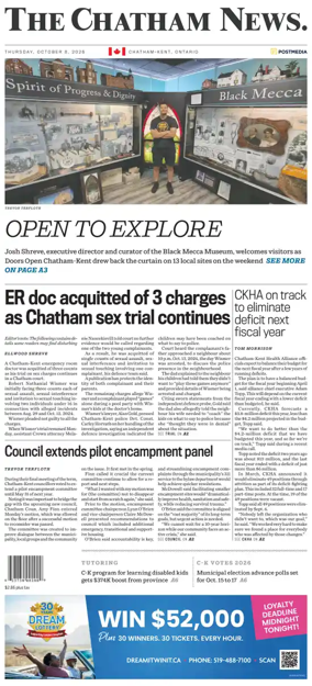 Cover of The Chatham Daily News