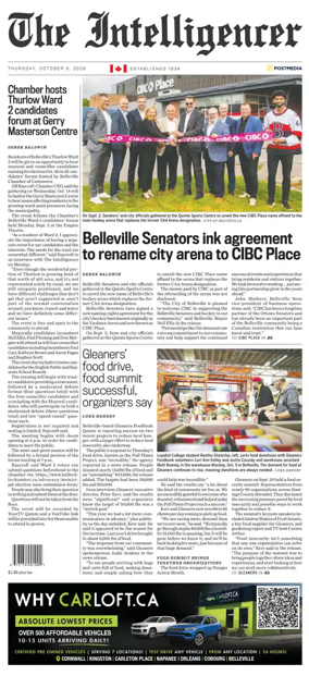 Cover of The Intelligencer (Belleville)