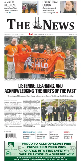 Cover of The News (New Glasgow)