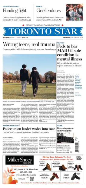 Cover of Toronto Star