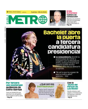 Cover of Publimetro Chile