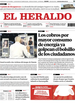 Cover of El Heraldo (Colombia)
