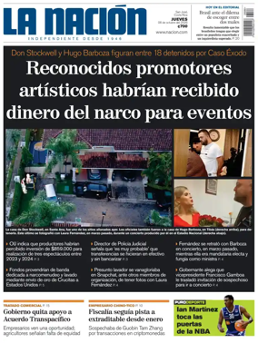 Cover of La Nacion (Costa Rica)