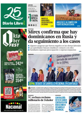 Cover of Diario Libre (Republica Dominicana)