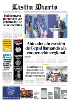 Cover of Listin Diario