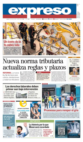 Cover of Diario Expreso